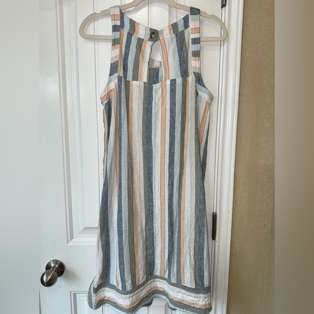 Forcynthia Striped Linen Sheath Dress - Picture 4 of 7